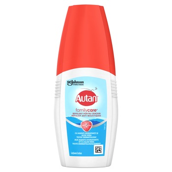 Lotiune anti-intepaturi insecte Autan Family Care cu pulverizator, 100 ml Lotiune anti-intepaturi insecte Autan Family Care cu pulverizator, 100 ml