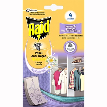 Hartie activa Raid impotriva moliilor, 4 buc Hartie activa Raid impotriva moliilor, 4 buc