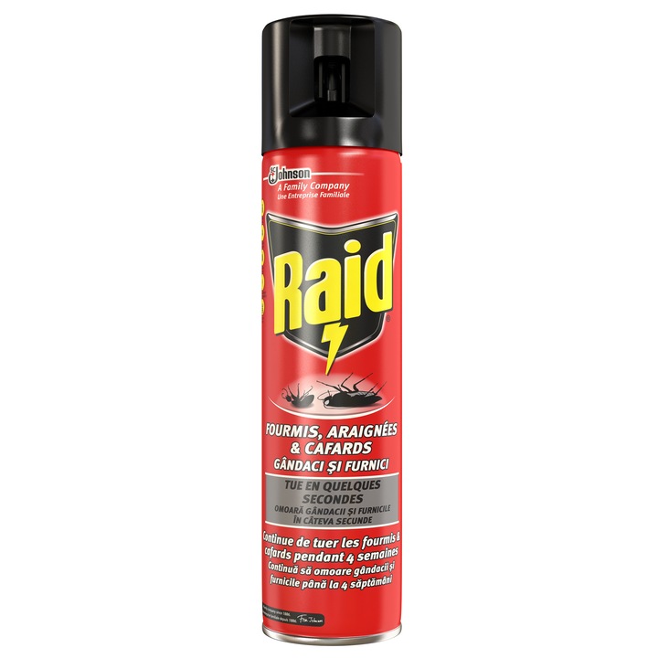 Spray gandaci si furnici Raid, 400 ml