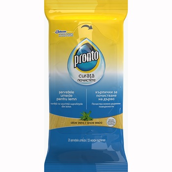 Servetele pentru mobila Pronto Aloe Vera, 25 buc Servetele pentru mobila Pronto Aloe Vera, 25 buc
