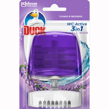 Aparat pentru vasul toaletei Duck 3 in 1 Fresh Lavender, 55 ml Aparat pentru vasul toaletei Duck 3 in 1 Fresh Lavender, 55 ml