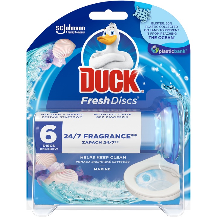 Duck Fresh Discs Marine Wc frissítő korong, 6 korong
