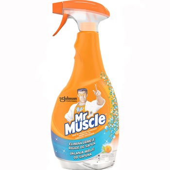 Solutie de curatare Mr Muscle Baie si Toaleta, 500 ml Solutie de curatare Mr Muscle Baie si Toaleta, 500 ml