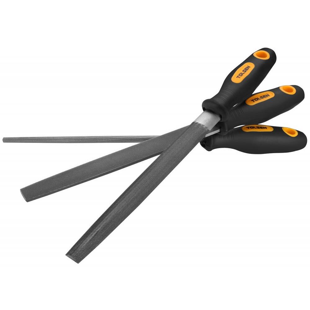 Pile, set 3 buc, 200mm pentru otel, Tolsen