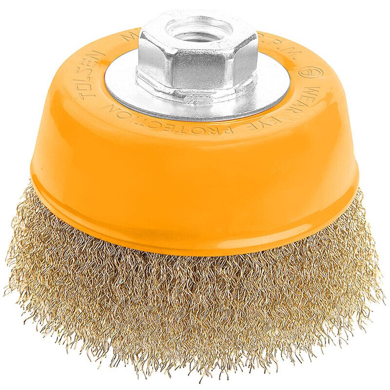 Perie cupa din sarma cu piulita 100 mm, Industrial