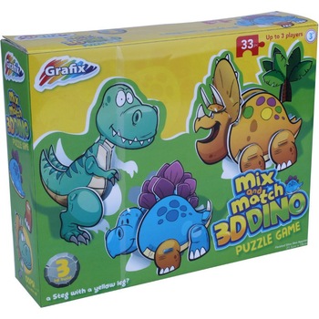 Puzzle Grafix 3 D Dino (33 piese) Bleu Puzzle Grafix 3 D Dino (33 piese) Bleu