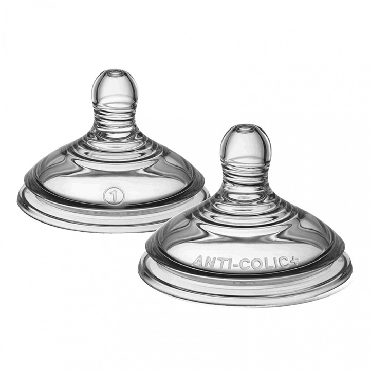 Биберон Advanced Anticolici Tommee Tippee, С бавен поток, 2 броя