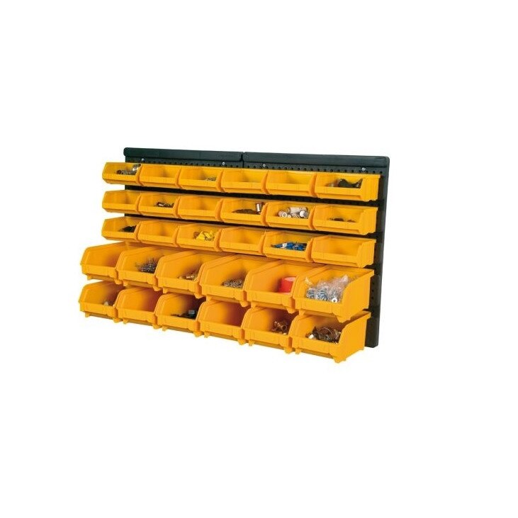 Set panou cu 30 cutii depozitare 323, 646 x 17 x 385mm