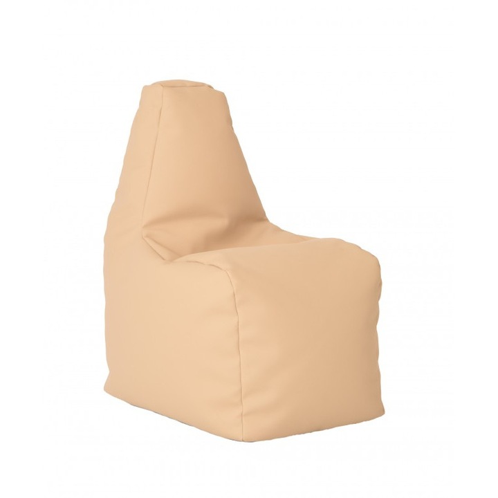 Fotoliu pentru copii (2-8 ani) Sunlounger Junior, Nude (GAMA PREMIUM PU) (fotoliu para marca Pufrelax) Fabricat in Romania