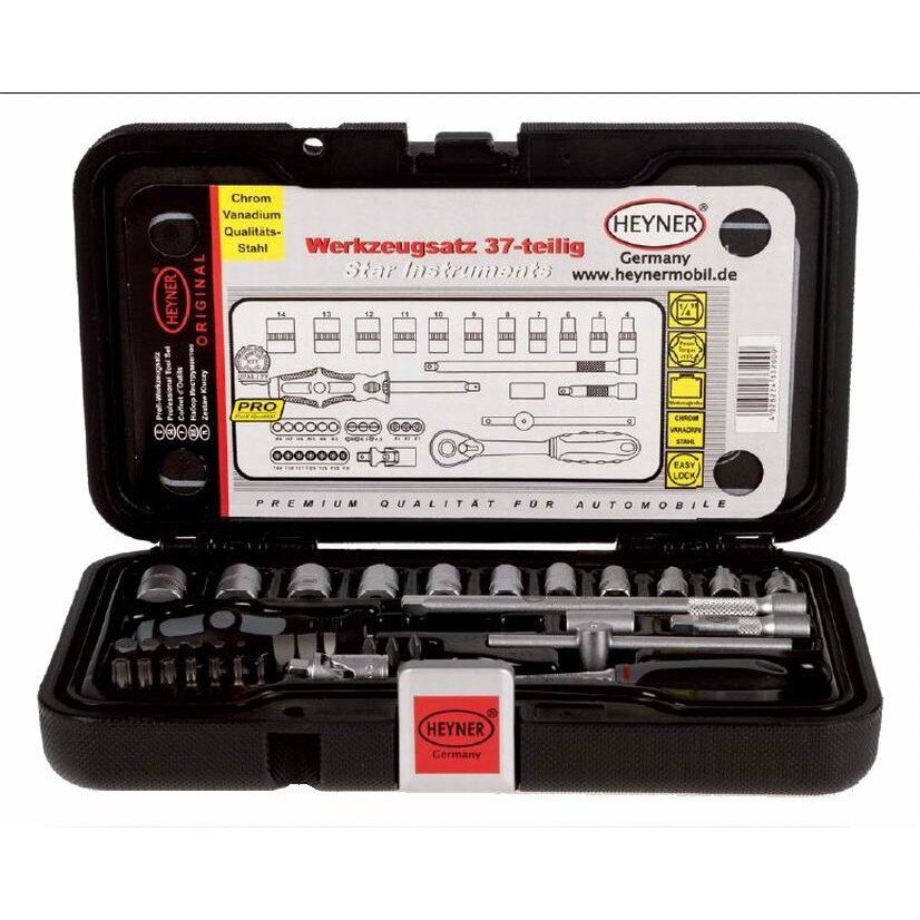 Trusa scule 37 piese, tubulare si biti Star 332.00 Heyner