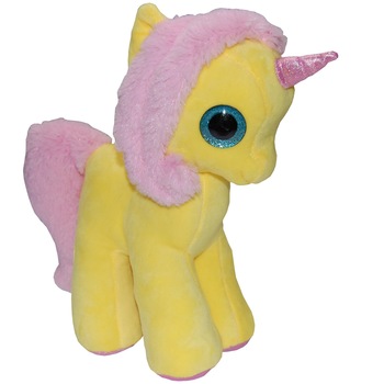 Jucarie din plus My Cute Unicorn, Galben, 28 cm Jucarie din plus My Cute Unicorn, Galben, 28 cm