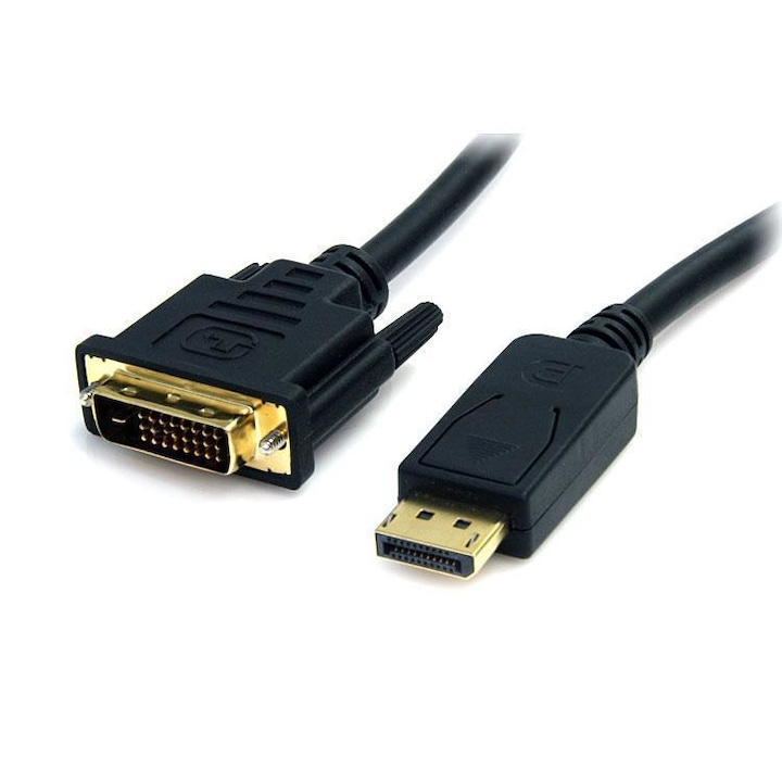 Видео кабел Nelbo, DisplayPort - DVI , male - male, 1.8 метра, екраниран