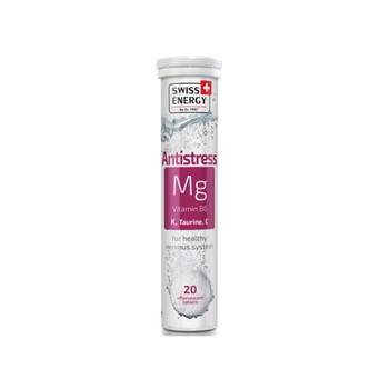 Antistress, SWISS ENERGY, 20 Tablete Efervescente Cu Magneziu Si Vitamina C Antistress, SWISS ENERGY, 20 Tablete Efervescente Cu Magneziu Si Vitamina C