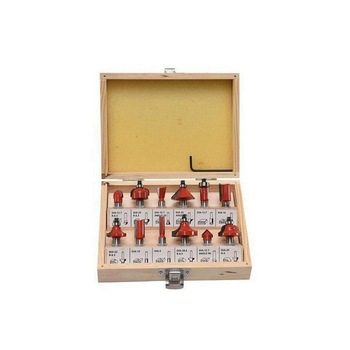Set 12 freze pentru lemn, tija 8 mm, Strend Pro 228568 Set 12 freze pentru lemn, tija 8 mm, Strend Pro 228568