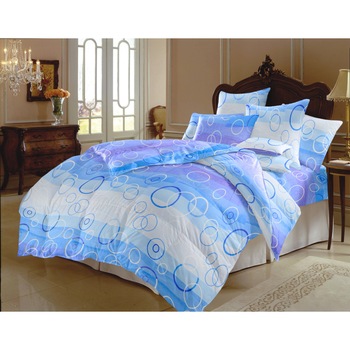 Lenjerie de pat (bumbac 100%) 2 Persoane, 180x220cm, Albastru, AUDI 3 Lenjerie de pat (bumbac 100%) 2 Persoane, 180x220cm, Albastru, AUDI 3