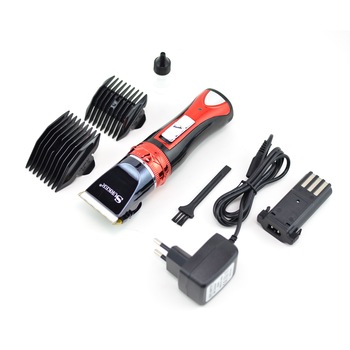 Masina de tuns, lama cu invelis de titan, cutit din ceramica SURKER 2109RED Masina de tuns, lama cu invelis de titan, cutit din ceramica SURKER 2109RED