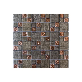 Mozaic sticla auriu argintiu bronz 078 - 1 mp Mozaic sticla auriu argintiu bronz 078 - 1 mp