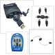 Kit USB Universal Maxell cu Cablu Retractabil si 4 Adaptoare, Husa Protectoare - Conectivitate pentru Dispozitive Vechi si Noi Negru
