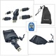 Kit USB Universal Maxell cu Cablu Retractabil si 4 Adaptoare, Husa Protectoare - Conectivitate pentru Dispozitive Vechi si Noi Negru