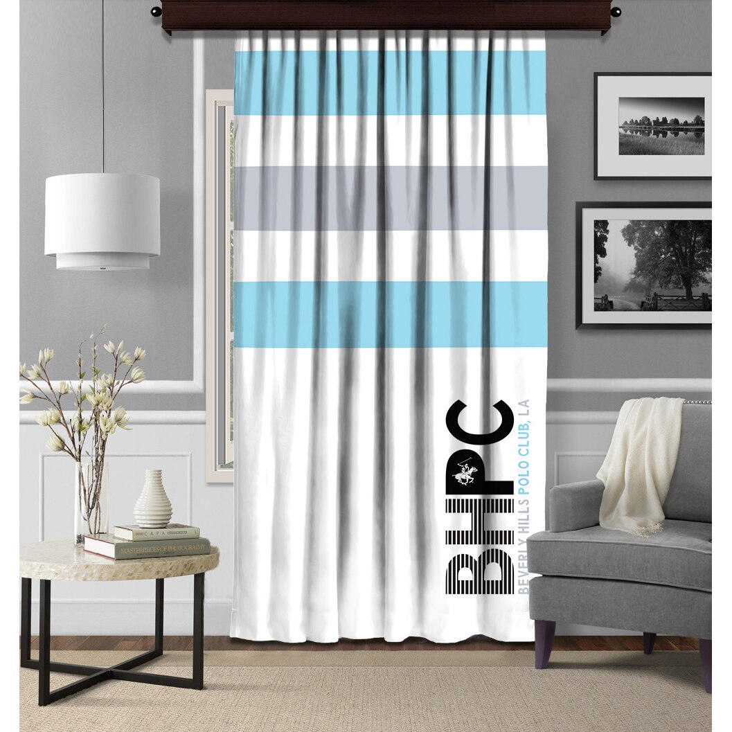 Perdea/draperie Beverly Hills Polo Club, 100% poliester, 140x260 cm, cod 07