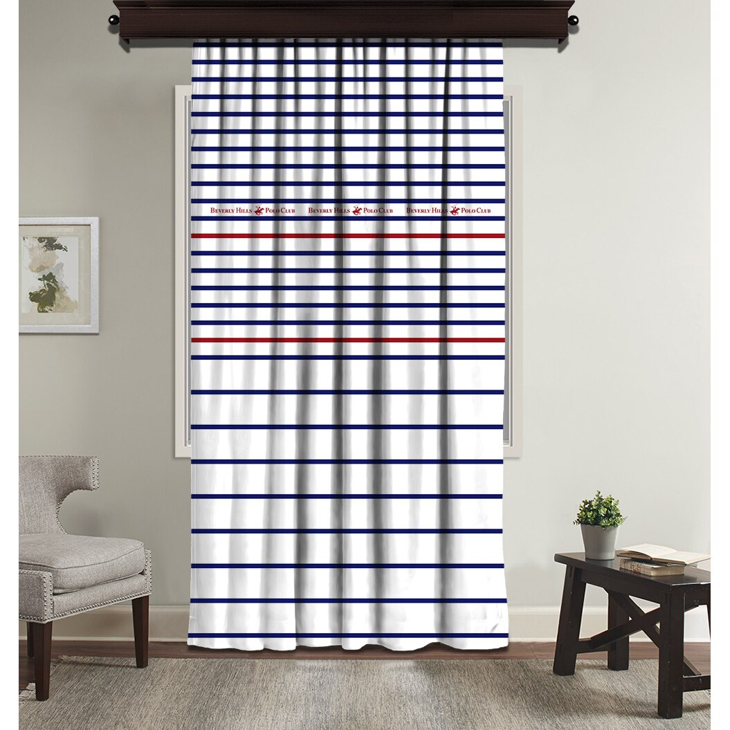Perdea/draperie Beverly Hills Polo Club, 100% poliester, 140x260 cm, cod 14