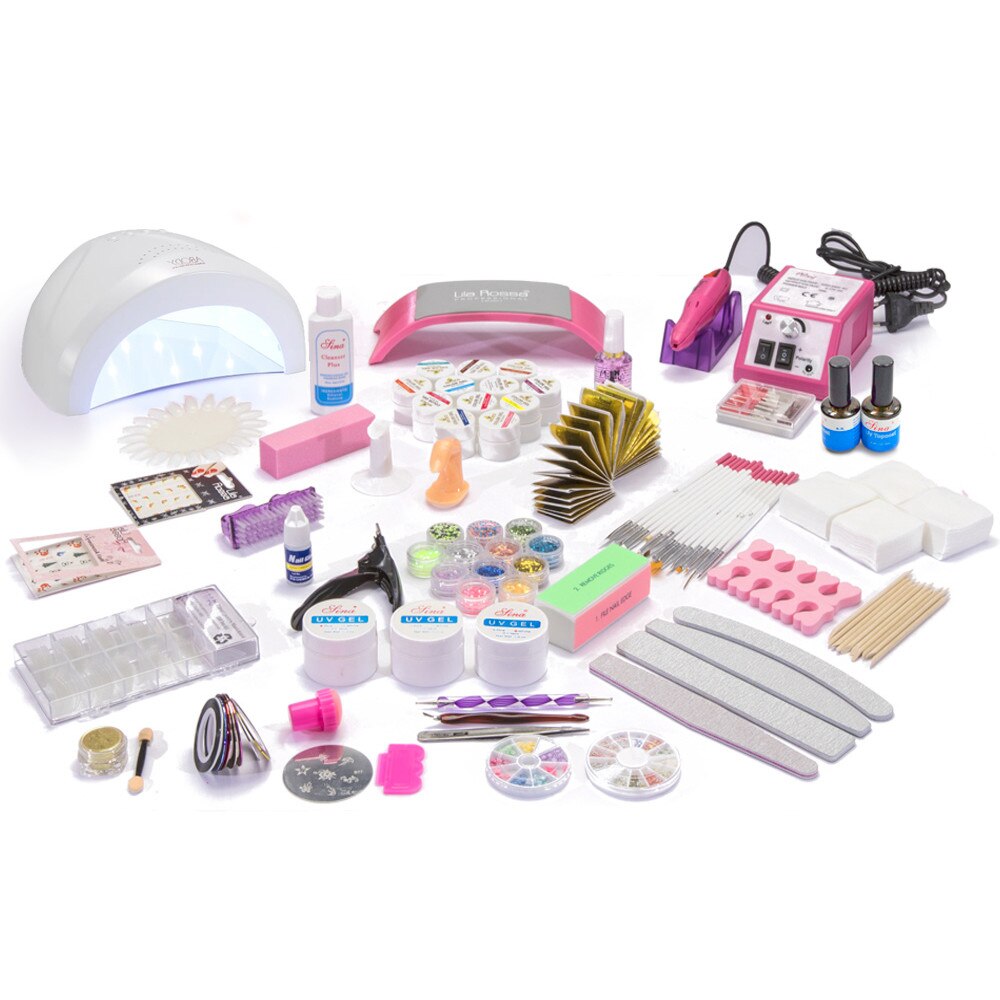 Kit unghii profesional 439 piese SUNONE 48W Color Line original