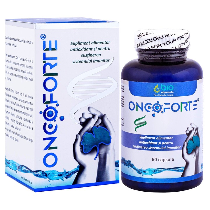 Supliment Capsule Antitumoral, Antioxidant, Anti-imbatranire, Imuno-modulator, ONCOFORTE, 60 capsule, 48 g