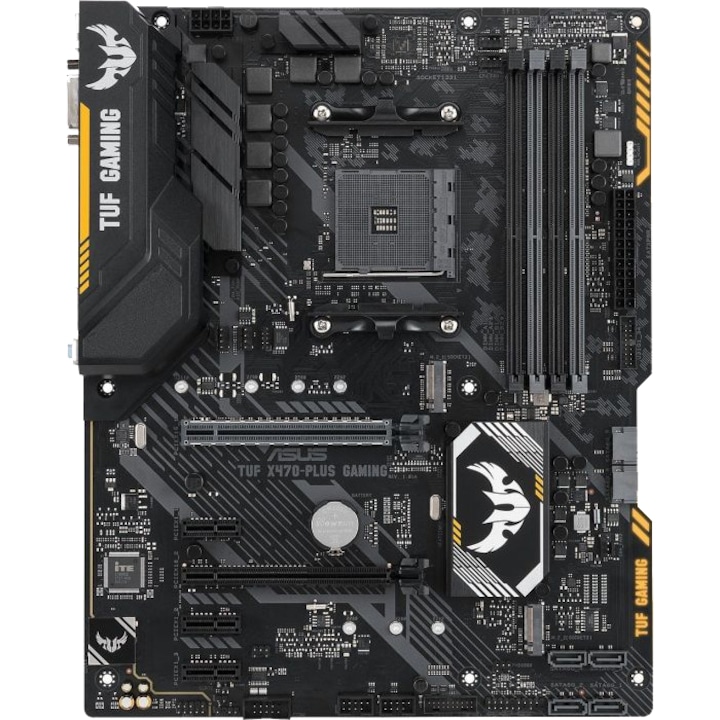ASUS TUF X470-Plus Gaming Alaplap AMD Ryzen 2, AM4, DDR4, HDMI, DVI, M.2, ATX
