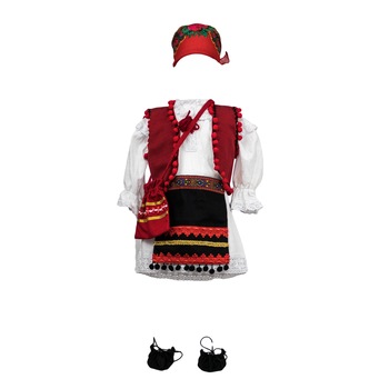 Rochie populara traditionala Cosanzeana, varsta 0-3 luni Rochie populara traditionala Cosanzeana, varsta 0-3 luni
