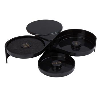 Set decorare margine pahare cocktail cu 3 zone pt zahar, sare si lime - - 200x160x(H)75 mm - plastic ABS - Hendi Set decorare margine pahare cocktail cu 3 zone pt zahar, sare si lime - - 200x160x(H)75 mm - plastic ABS - Hendi