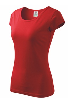 Tricou dama Pure 122, 100% bumbac, Rosu Tricou dama Pure 122, 100% bumbac, Rosu