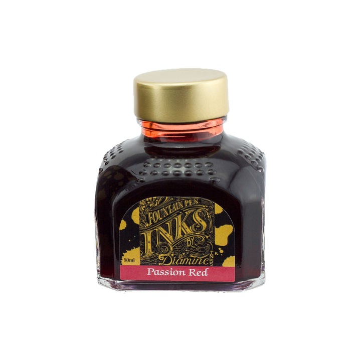 Calimara cerneala Diamine Standard 80 ml Passion Red