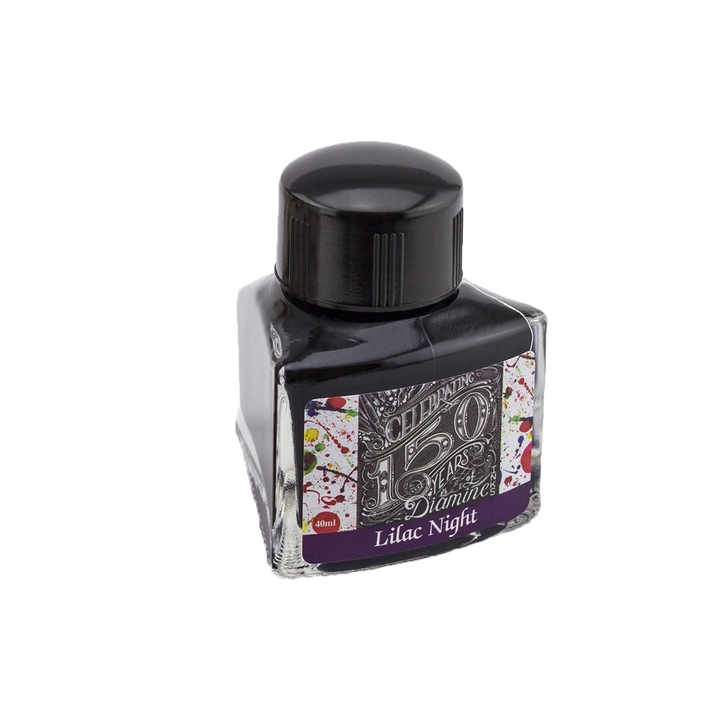 Calimara cerneala aniversara 150 de ani Diamine Lilac Night 40 ml