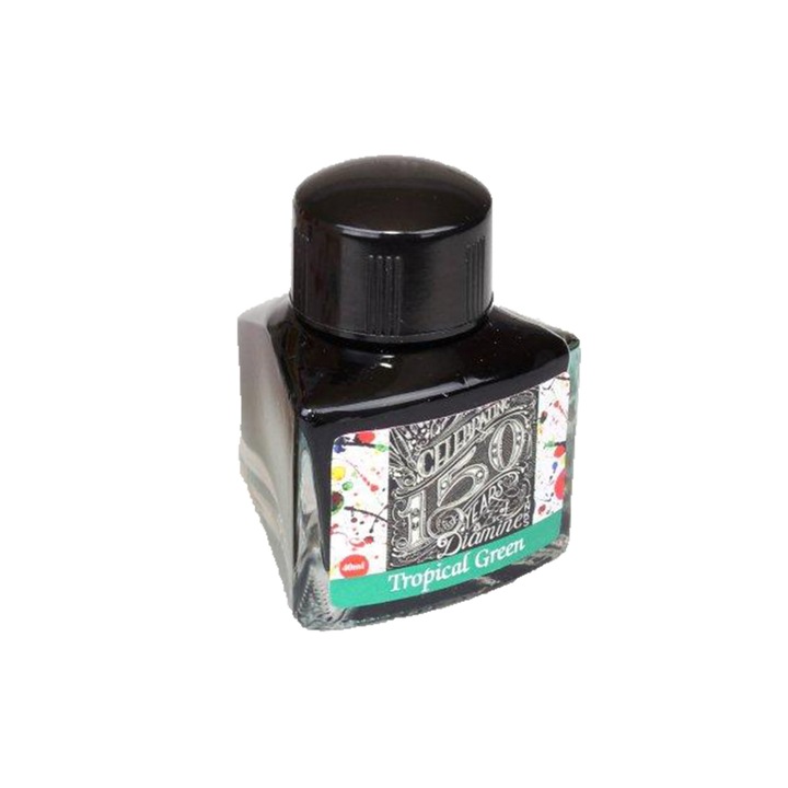 Calimara cerneala aniversara 150 de ani Diamine Tropical Green 40 ml