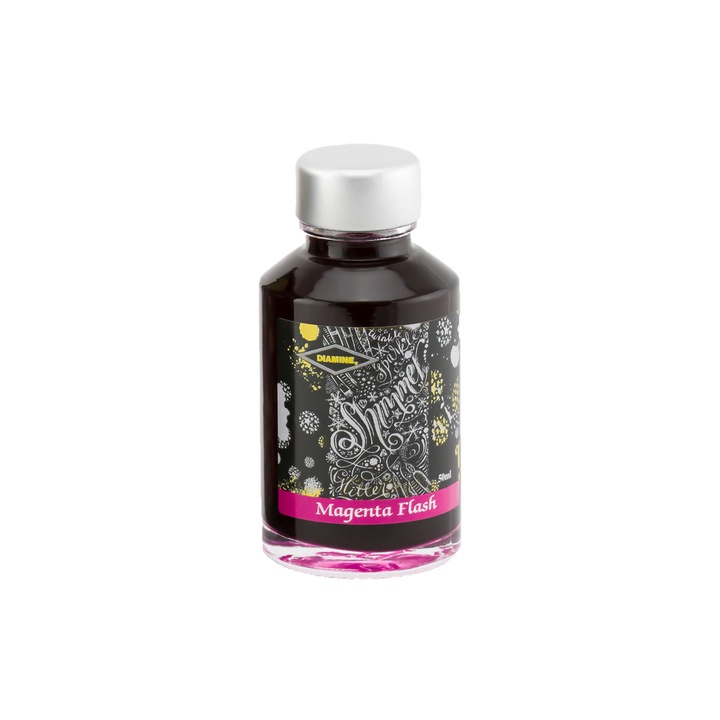 Calimara cerneala Diamine Shimmering 50 ml Magenta Flash