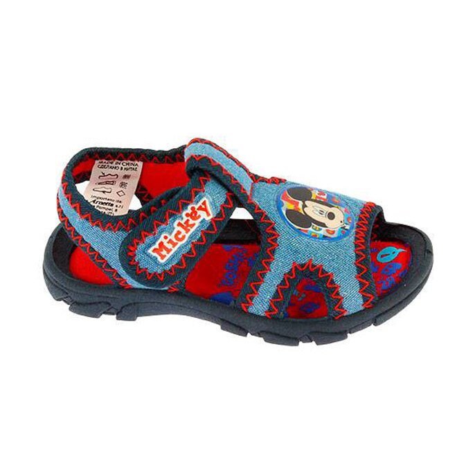 Sandale, jeans, Mickey