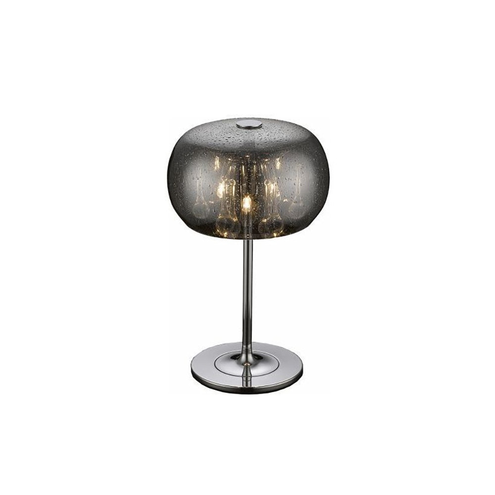 Veioza ORCHID, ZAZUI, sticla fumurie, 21 x 21 x 36 cm