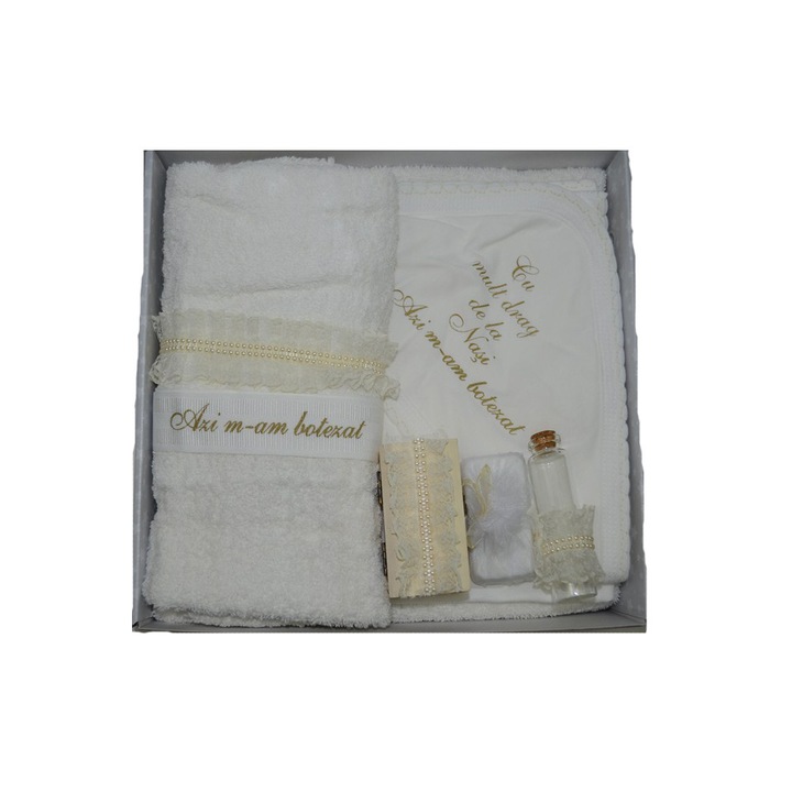 Trusou botez Mini Bimbi TBMB10-C, Crem