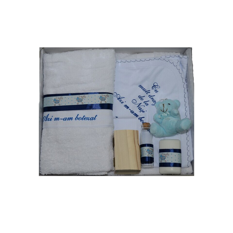 Trusou botez Mini Bimbi TBMB16-AL, Albastru