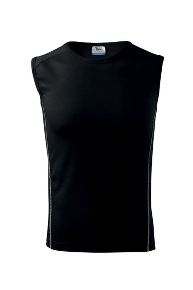 Tricou barbati, Malfini, sport, negru, poliester, Negru