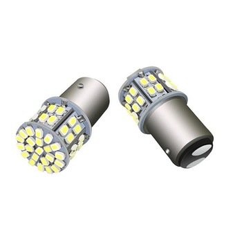 Set 2 becuri LED cu doua faze 50SMD lumina alba BAY15D 24V Set 2 becuri LED cu doua faze 50SMD lumina alba BAY15D 24V
