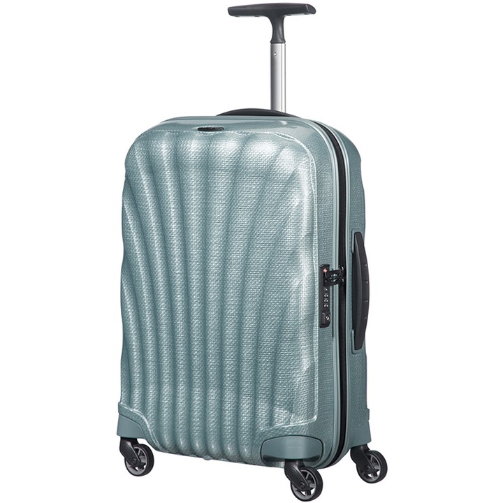 Куфар спинер Samsonite Cosmolite, на 4 колела, 55 см, Ледено син