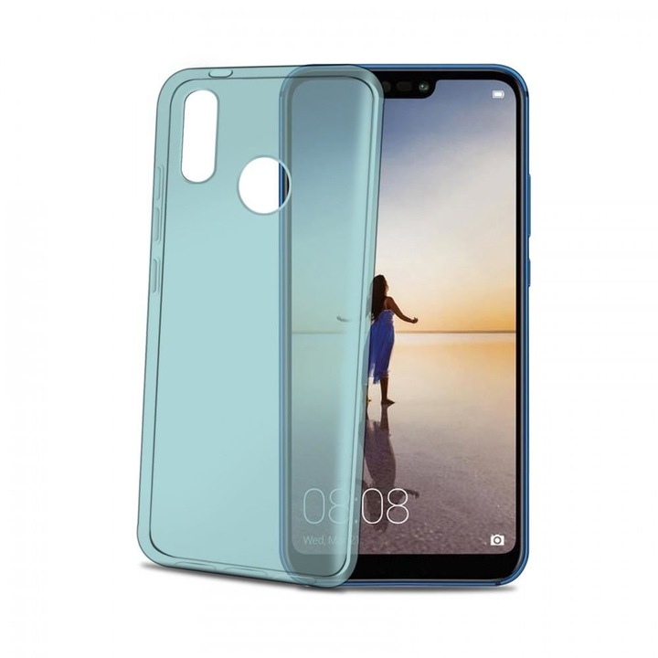 Huawei P20 vékony szilikon kék tok