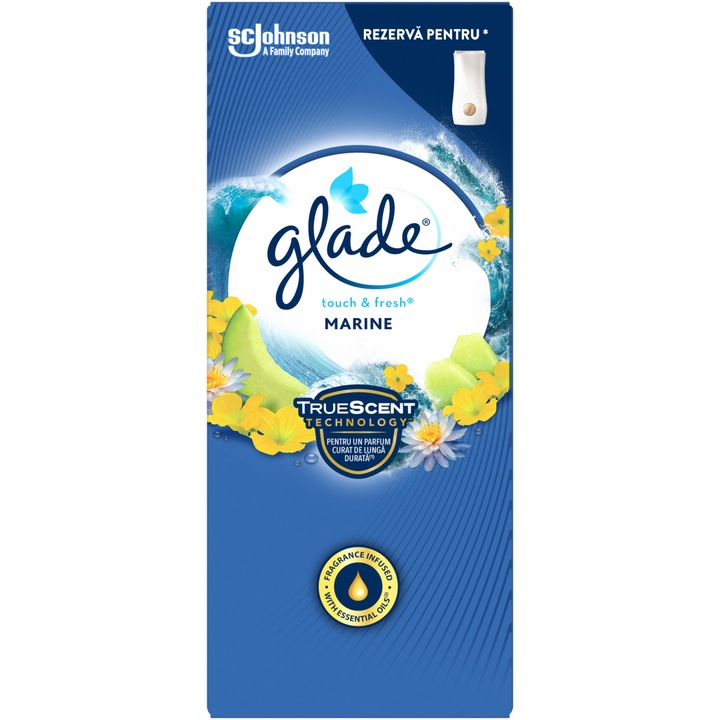 Резерва ароматизатор за баня Glade Microspray Marine, 10 мл