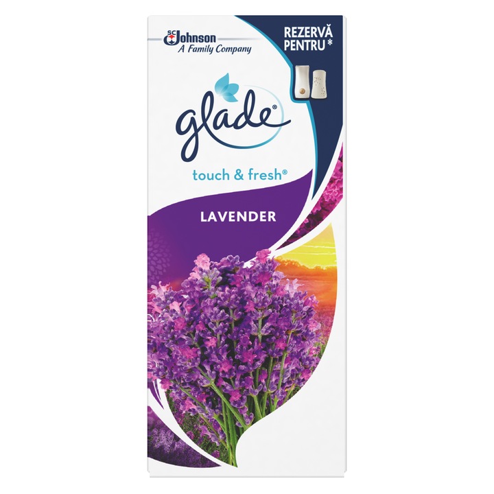 Glade Microspray fürdőszoba illatosító utántöltő, Levendula, 10 ml