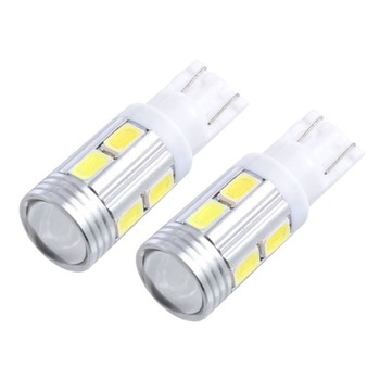 Set 2 Becuri Led Pozitie T10 10SMD cu Lupa Set 2 Becuri Led Pozitie T10 10SMD cu Lupa