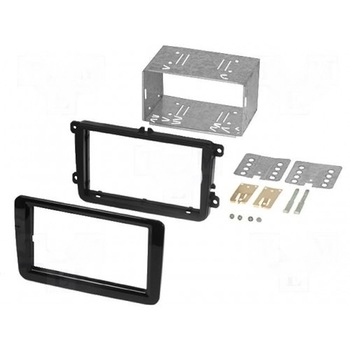 Rama adaptoare Seat, Skoda, VW, 2 DIN, negru lucios, ACV, 381320-10-2, T104028 Rama adaptoare Seat, Skoda, VW, 2 DIN, negru lucios, ACV, 381320-10-2, T104028