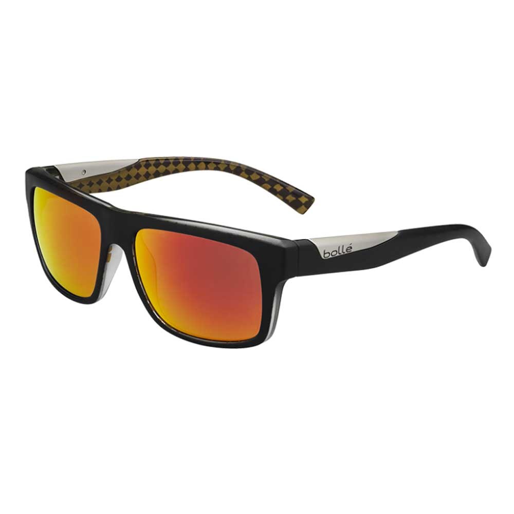 Ochelari Lifestyle Bolle Clint, Negru Mat/ Polarizati Portocaliu Foc Oleo AR