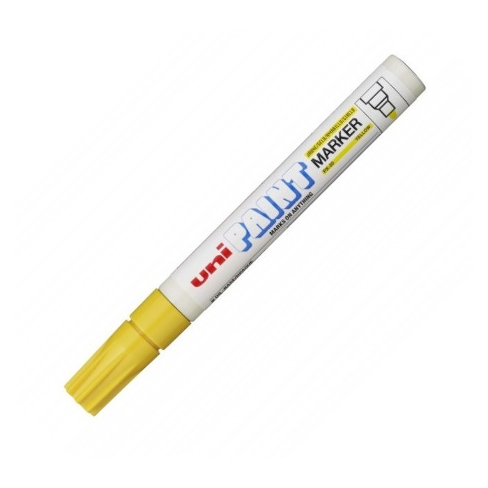 Marker cu Vopsea GALBEN Uni-Ball PX-20 2,2-2,8 mm