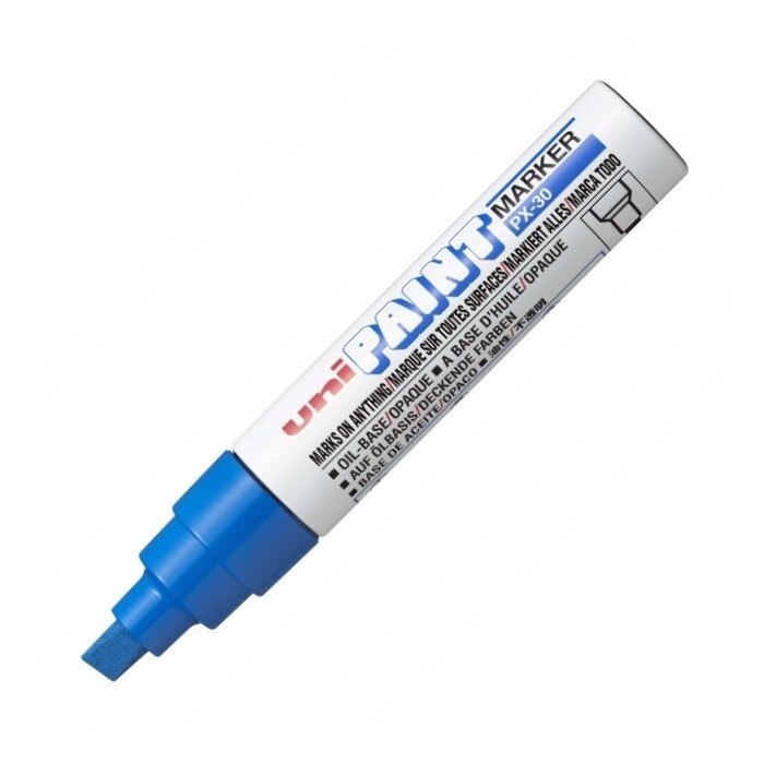 Marker cu Vopsea ALBASTRA Uni-Ball PX-30 4,0-8,5 mm